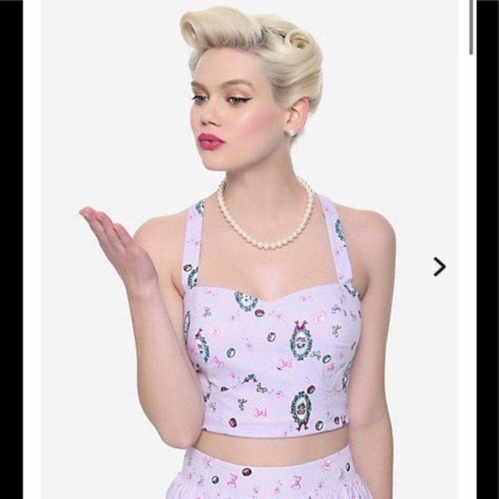 Disney The Aristocats Marie Retro Smocked Crop Top